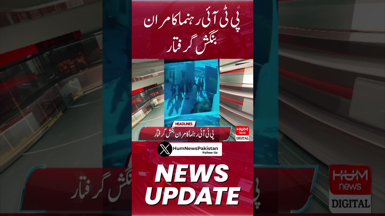 PTI's Kamran Bangash arrested