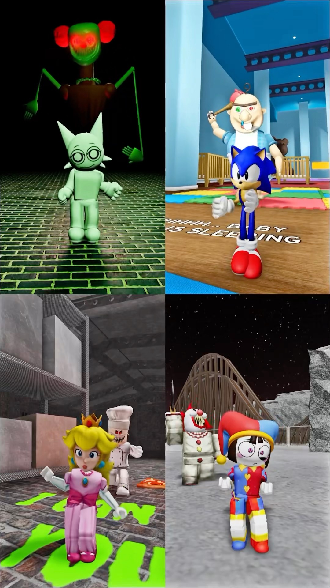Kiss \u0026 Love Jumpscare's #incredibox #sprunki #sonic #mario #digitalcircus #pomni #roblox