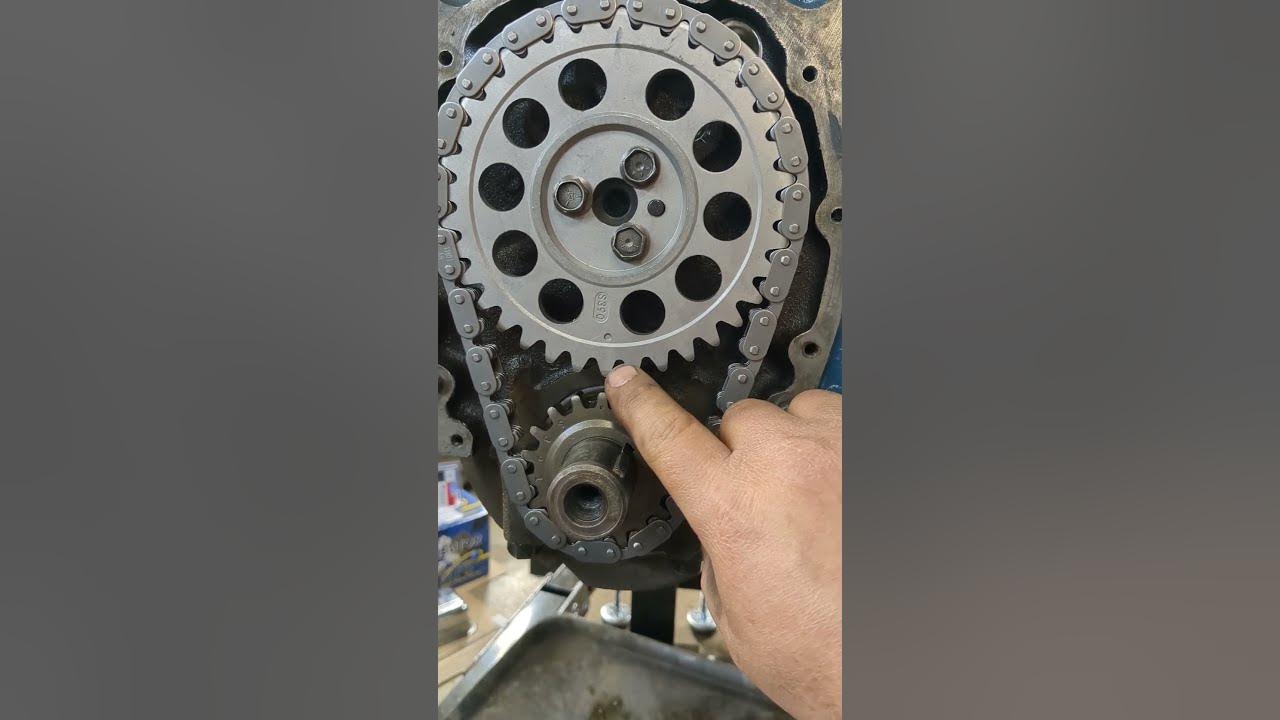 Small block chevy quick tip top dead center tdc timing sprocket dot