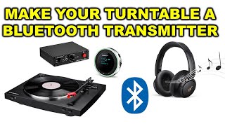 Connect Headphones To A Turntable (Make It Bluetooth!) *READ 'UPDATE' IN DESCRIPTION BOX*