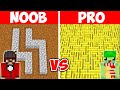 NOOB vs PRO: GIANT MAZE BUILD CHALLENGE! (Minecraft)