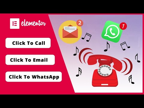 How to Make Click-to-Call, Click-to-Email, Click-to-WhatsApp | Elementor WordPress Tutorial