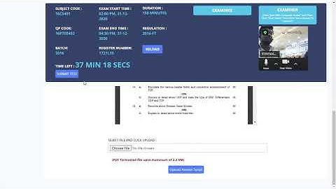 Answer Script Preview and Upload Video