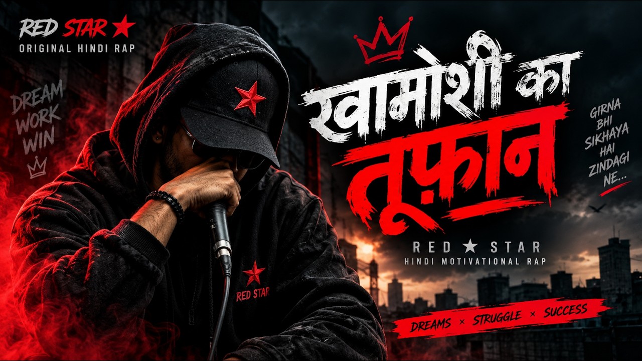 Op Indian Raper खामोशी का तूफ़ान 🔥 | Original Hindi Rap | RED STAR | Motivational Rap ...