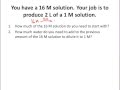 Dilution Problems Quiz