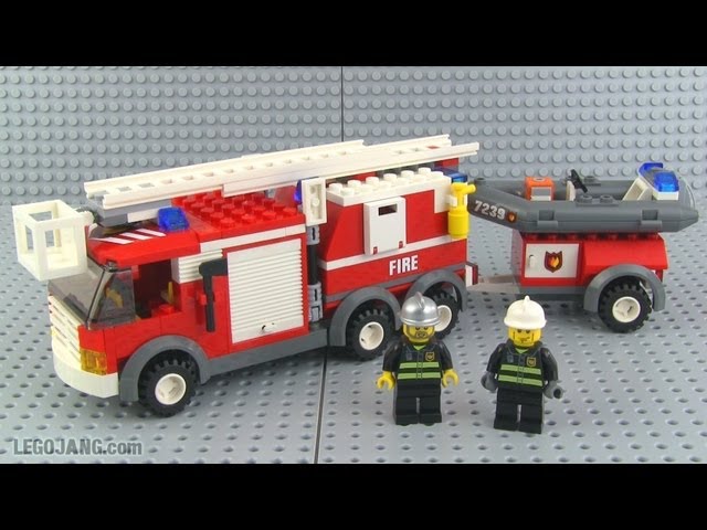 mærkning Afskedige marxisme LEGO City Fire Truck 7239 review! - YouTube