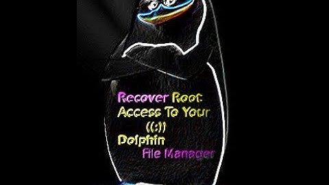 How to Get Root to Dolphin File Manager