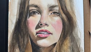 Watercolor Portrait Painting