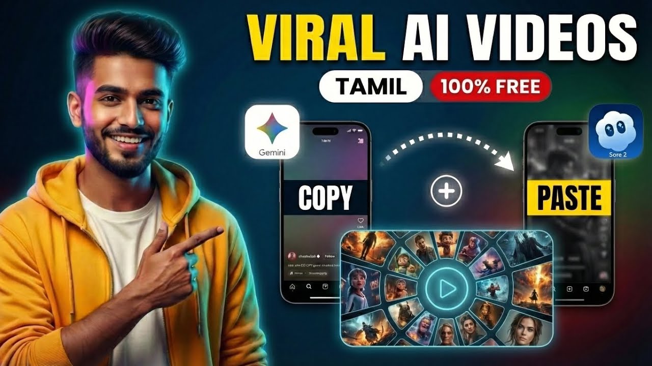 Create Viral AI Videos FREE Gemini 3 + Sora2 Tamil