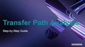 Simcenter Testlab Transfer Path Analysis Step By Step Guide