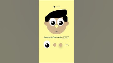 Complete the Face Puzzle CAPTCHA CSS Animation