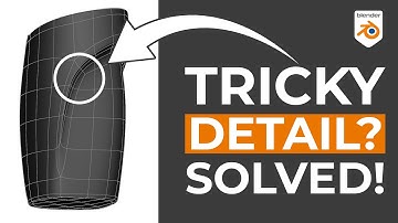 Subd Hard Surface Modeling - Dealing With "Tricky" Details (Blender Tutorial)