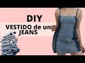 DIY VESTIDOS  de un JEANS en 5 MINUTOS |BeruzkaDms 💚