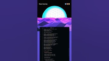 Neon Sunrise (JS, CSS & HTML🧑‍💻) #coding #programming #2024 #cssanimation #webdev #htmlcssjs #js #ai