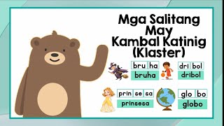 Pagbasa Grade 1 | Mga Salitang May Kambal Katinig| Klaster | Filipino Reading Lesson