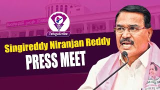 Ex Minister Singireddy Niranjan Reddy Full Press Meet | BRS | Telangana Bhavan | Telugu Scribe