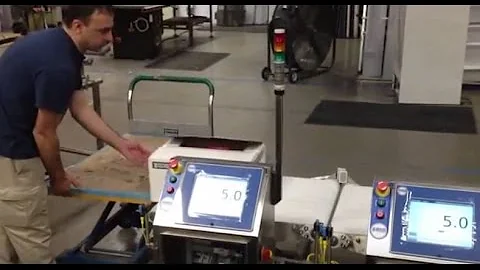 Loma Model LCW Automatic Full Case Heavy Weight Stainless Steel Checkweigher