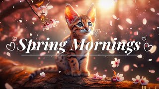 Relaxing Music ( Playlist ) - Relax \/ Study \/ Sleep, Cute  Cat 🐈,Cherry Blossom, Butterfly, Day-37