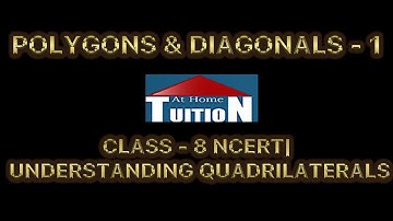 Polygons & Diagonals - 1 |Class - 8 NCERT | Understanding Quadrilaterals