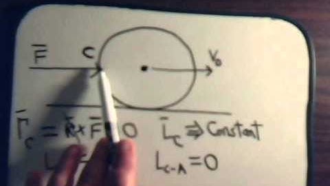 Analytical Mechanics Video #33: Skidding Billiard Ball - Angular Momentum