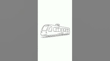 "Step-by-Step Metro Train Drawing Tutorial"