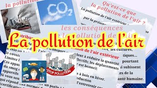 بحث حول ثلوث الهواء بالفرنسية