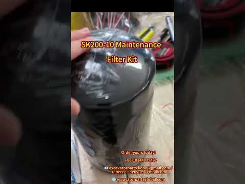Filter Service Kit kobelco excavator parts video