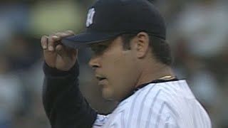 Hideki Irabu records his first strikeout in Majors in 1997
