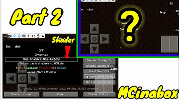 Testing shader part 2 Final | MCinabox | Minecraft java on android | AjGamingPH Official