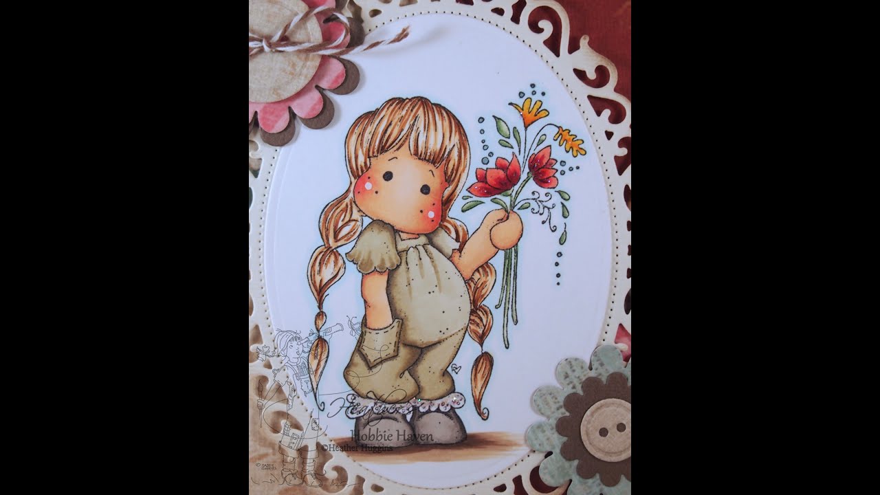 Tilda with Little Pocket Copic Coloring Card Kit - YouTube