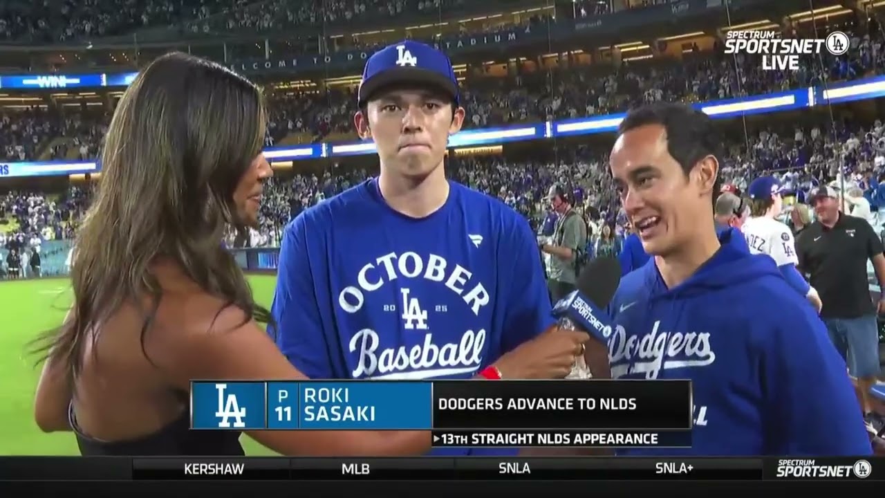 Реакция Роки Сасаки на победу над «Редс» в чемпионате мира, первое появление «Доджерс» в плей-офф...