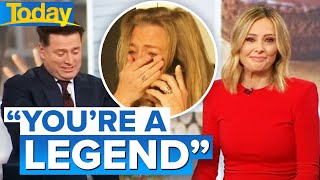 Local community hero in tears after gifted $15,000 | Today Show Australia