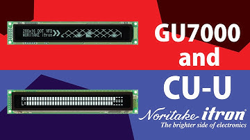 Noritake VFD: GU and CU Comparison - Atmel AVR
