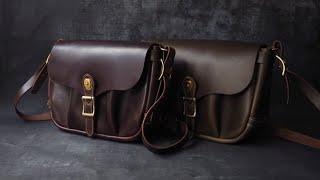 Making of a  Handmade Horween Leather Messenger Bag/SATCHEL/Mail Bag - DIY BUILD ALONG