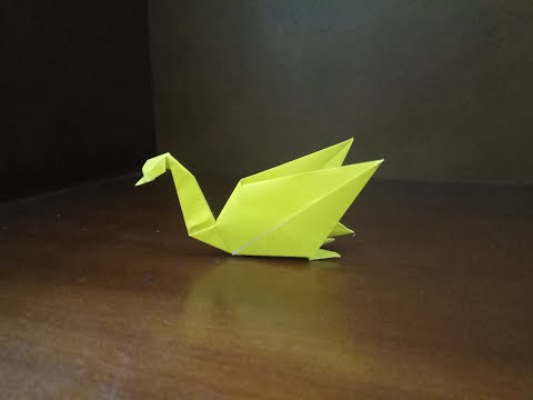 Como dobrar Origami Swan