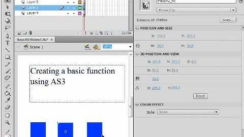 Flash - Basic Actionscript 3 - by brettBoy Video #3