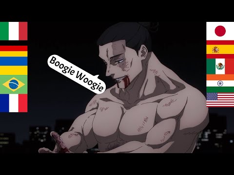 Aoi Todo says "Boogie Woogie" in different languages | Jujutsu Kaisen