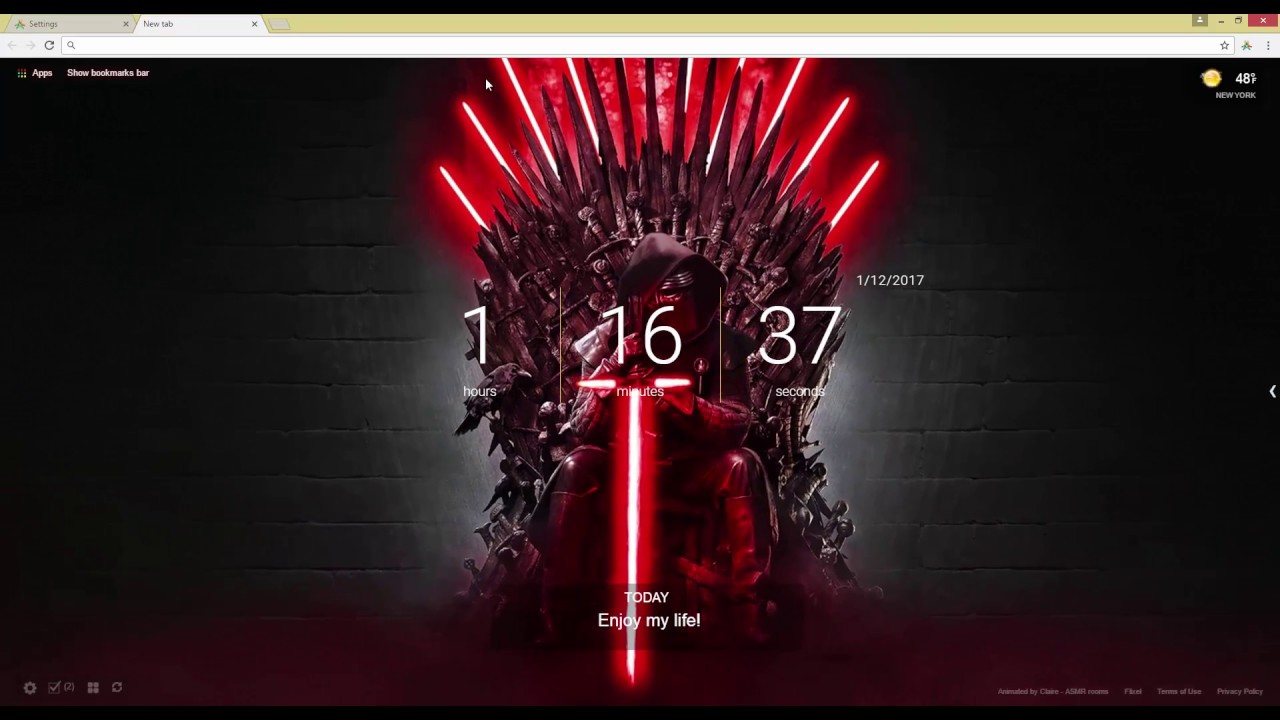 Star Wars And Game Of Thrones Live Wallpaper Youtube