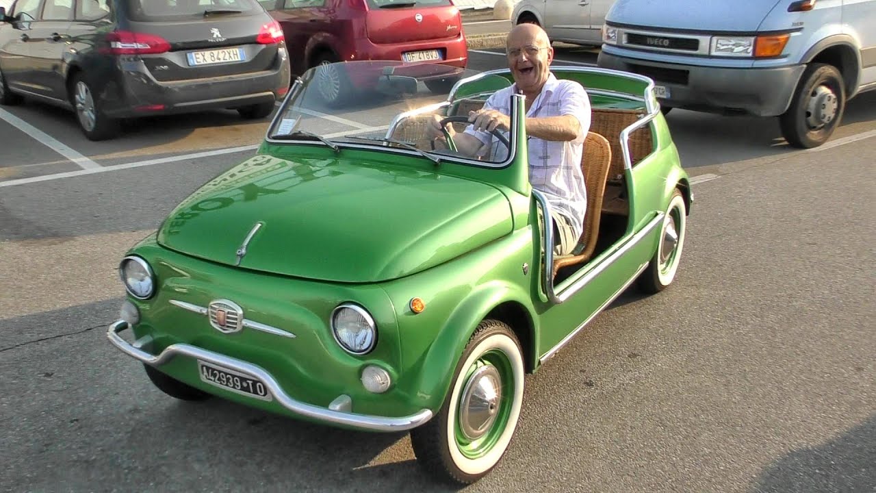 Fiat 500 Year 1959 Ghia Jolly Spiaggina Turin Italy Engine Startup And Driveaway Youtube