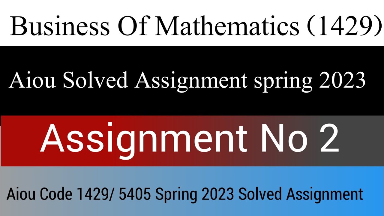 1429 solved assignment 2 spring 2023
