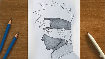 Easy Anime Drawing / How To Draw Kakashi Hatake / Naruto drawing for beginners 