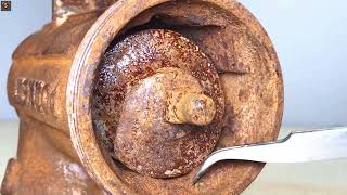 Rusty Antique Meat Grinder Restoration