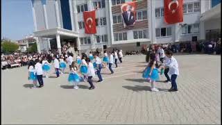 23 Nisan Mavili Mavili Mor Çiçek Gösterisi 3/A Sınıfı 2024