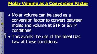 SCH 3U U4 8.   Molar Volume