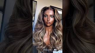 Soft highlights for a natural, lit-from-within glow. | Beige Blonde Highlights Lace Wig | RPGSHOW screenshot 2