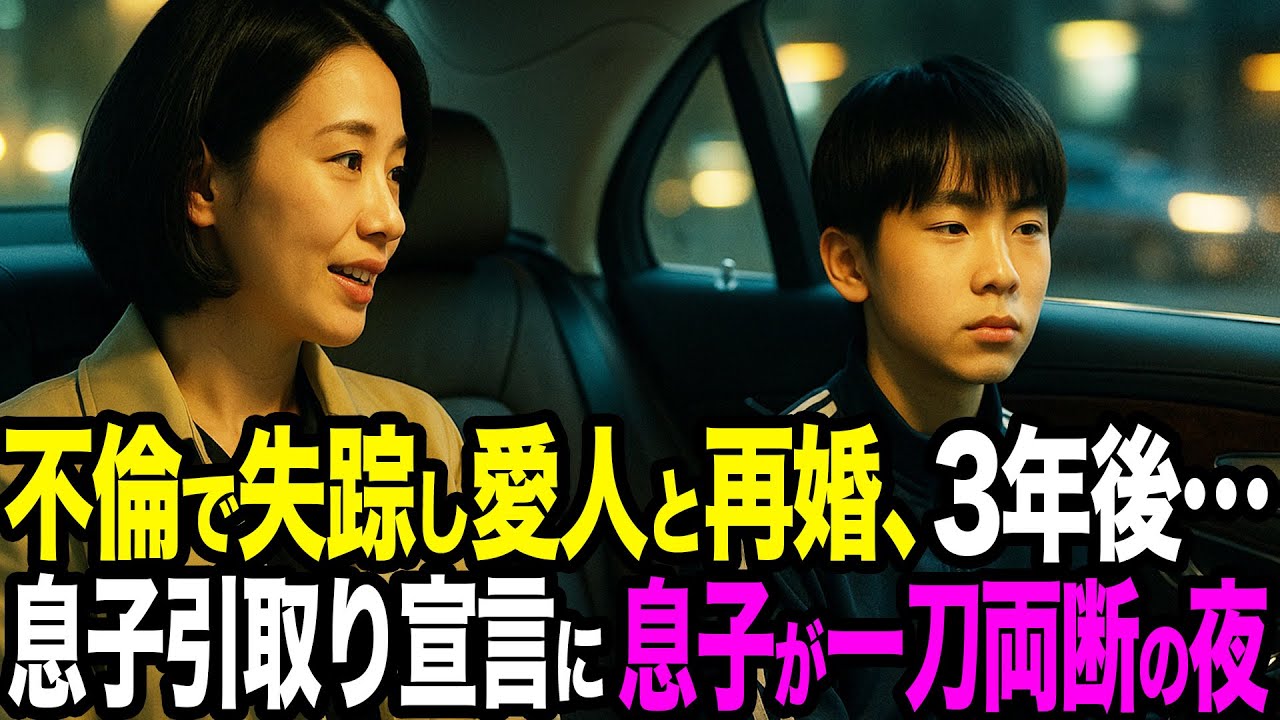 【シタ妻】不倫相手と再婚し豪邸へ…3年後「息子を引き取りに来た」→母親気取りで迎えに来たら、息子に叩き潰され計画は崩れた【修羅場朗読】