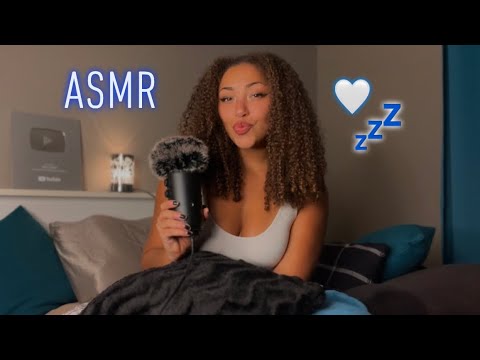 ASMR | Soft, Deep-Ear Whispers In Bed For Good Sleep 🩵 (Cozy Whisper Ramble)
