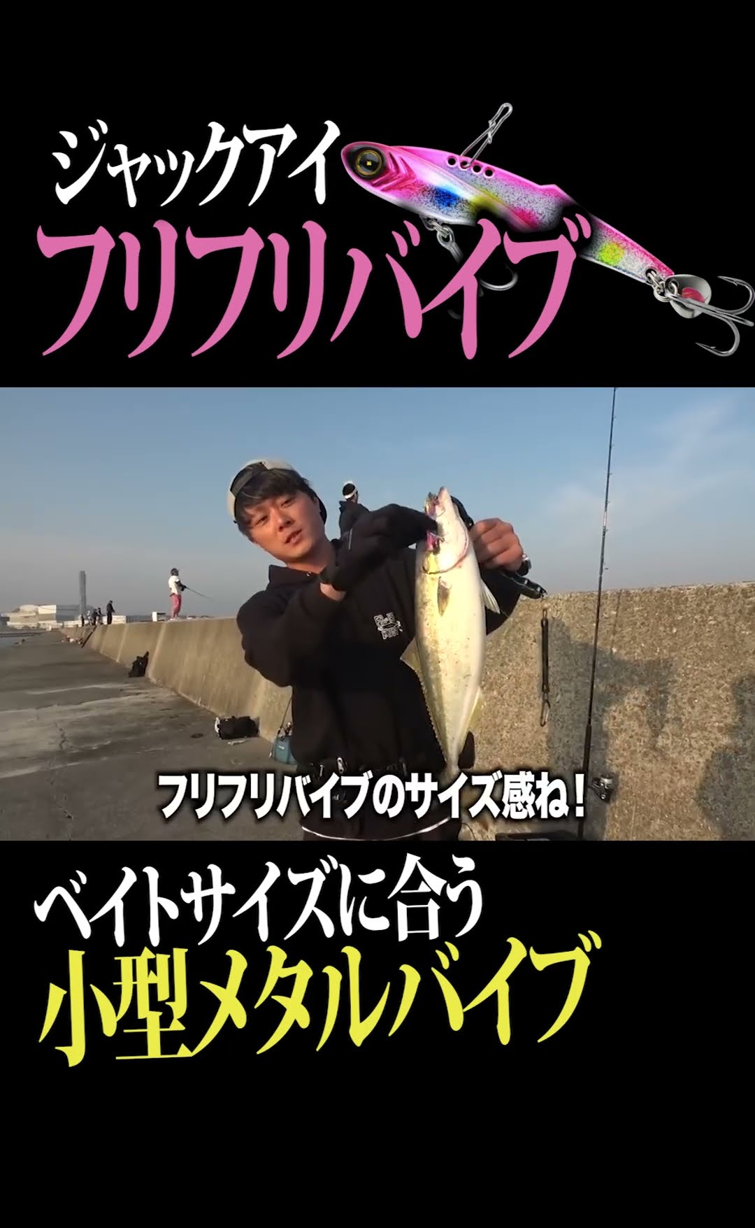 ジャックアイフリフリバイブ】スモールシルエットで食わせ力満点