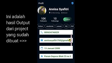 Cara Membuat Biography Profile UI Flutter by Annisa