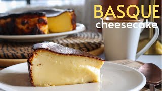 SO SOFT & CREAMY - BURNT BASQUE CHEESECAKE recipe from a Spaniard! (San Sebastian cheesecake)